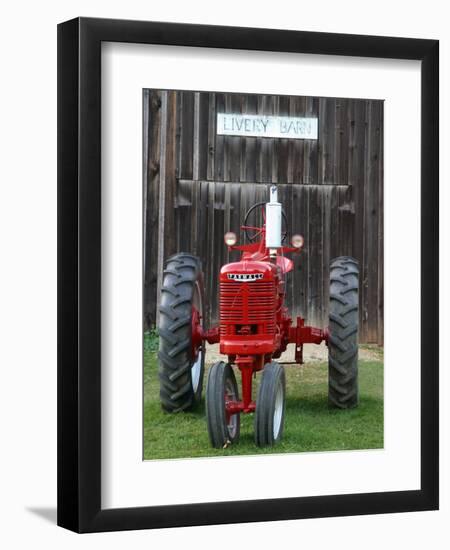 Old tractor, Indiana, USA-Anna Miller-Framed Premium Photographic Print