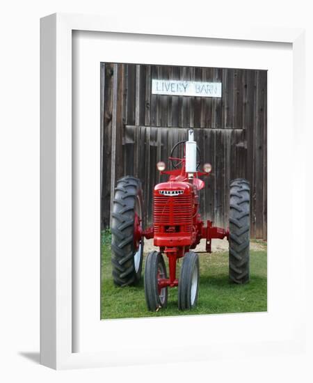 Old tractor, Indiana, USA-Anna Miller-Framed Photographic Print