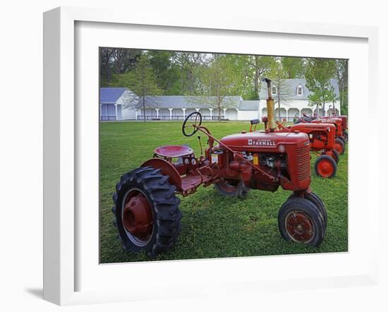 Old Tractors, Chippokes Plantation State Park, Virginia, USA-Charles Gurche-Framed Premium Photographic Print