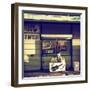 Old Traditional American Bar Restaurant-Philippe Hugonnard-Framed Premium Photographic Print