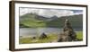 Old traditional cairns and mount Slaettaratindur, Funningsfjordur, Denmark-Martin Zwick-Framed Photographic Print