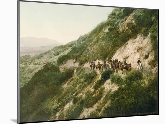 Old Trail to Mount Wilson, Pasadena, California, 1900-American School-Mounted Giclee Print