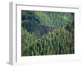 Old Train Trestle, Hiawatha Bike Trail, Idaho, USA-Brent Bergherm-Framed Photographic Print