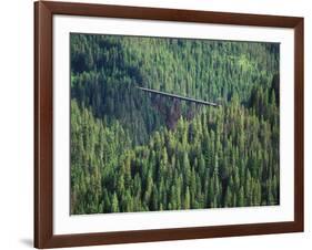 Old Train Trestle, Hiawatha Bike Trail, Idaho, USA-Brent Bergherm-Framed Photographic Print