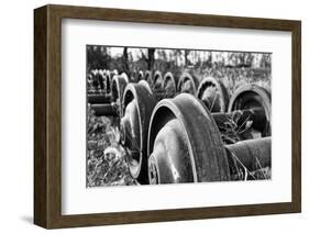 Old Train Wheels-George Oze-Framed Photographic Print