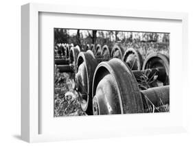 Old Train Wheels-George Oze-Framed Photographic Print