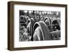 Old Train Wheels-George Oze-Framed Premium Photographic Print