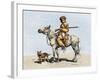 Old Trapper in the American West, 1800s-null-Framed Giclee Print