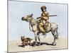 Old Trapper in the American West, 1800s-null-Mounted Giclee Print