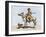 Old Trapper in the American West, 1800s-null-Framed Giclee Print