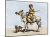 Old Trapper in the American West, 1800s-null-Mounted Giclee Print