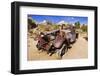 Old truck at the Wall Street Stamp Mill, Joshua Tree National Park, California, USA-Russ Bishop-Framed Photographic Print