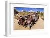 Old truck at the Wall Street Stamp Mill, Joshua Tree National Park, California, USA-Russ Bishop-Framed Photographic Print