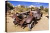 Old truck at the Wall Street Stamp Mill, Joshua Tree National Park, California, USA-Russ Bishop-Stretched Canvas