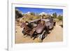 Old truck at the Wall Street Stamp Mill, Joshua Tree National Park, California, USA-Russ Bishop-Framed Photographic Print