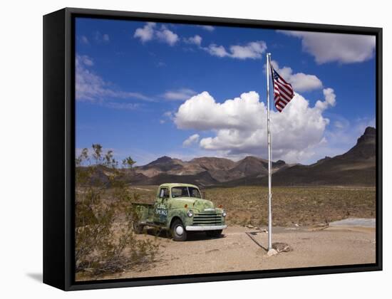 Old Truck, Historic Cool Springs Gas Station, Route 66, Arizona, USA-Richard Cummins-Framed Stretched Canvas