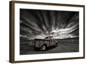 Old Truck (Mono)-Þorsteinn H. Ingibergsson-Framed Photographic Print