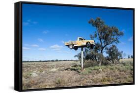 Old Truck on a Huge Pole-Michael Runkel-Framed Stretched Canvas