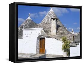 Old Trulli Houses with Stone Domed Roof, Alberobello, Unesco World Heritage Site, Puglia, Italy-R H Productions-Framed Stretched Canvas