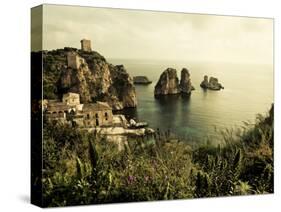 Old Tuna Processing Factory - Home of Writer Gavin Maxwell, Scopello, Castellammare Del Golfo-Peter Adams-Stretched Canvas