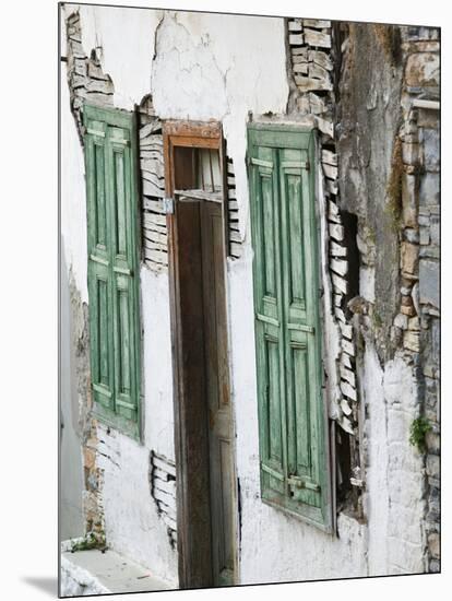 Old Turkish Era Building, Vathy, Samos, Aegean Islands, Greece-Walter Bibikow-Mounted Photographic Print