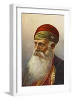 Old Turkish Man-null-Framed Art Print