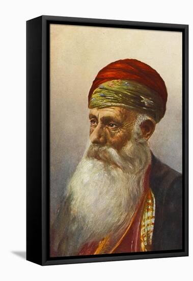 Old Turkish Man-null-Framed Stretched Canvas