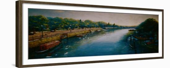 Old Twickenham Riverside, 2005-Lee Campbell-Framed Giclee Print