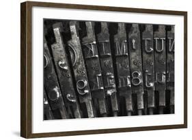 Old Typewriter Type-Steve Collender-Framed Art Print