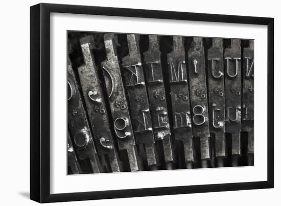 Old Typewriter Type-Steve Collender-Framed Premium Giclee Print