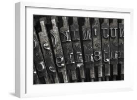 Old Typewriter Type-Steve Collender-Framed Premium Giclee Print