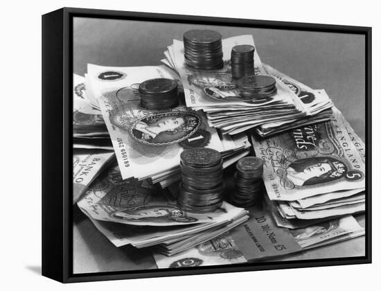 Old Uk Money 1969-null-Framed Stretched Canvas