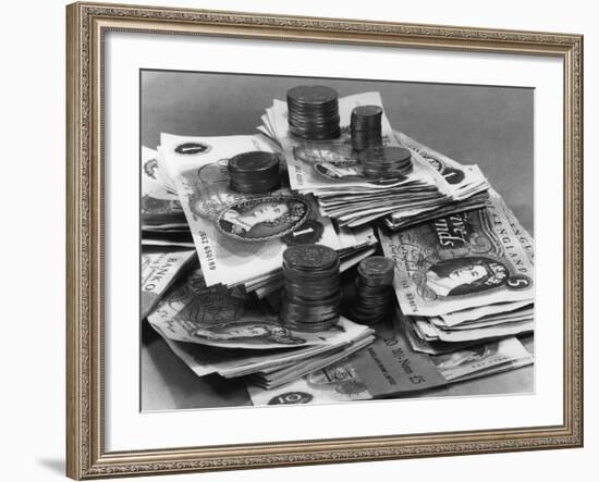 Old Uk Money 1969-null-Framed Photographic Print