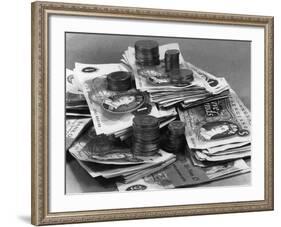 Old Uk Money 1969-null-Framed Photographic Print