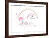 Old Unicorn-Lora Zombie-Framed Art Print