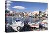 Old Venetian Harbour, Rethymno (Rethymnon), Crete, Greek Islands, Greece, Europe-Markus Lange-Stretched Canvas