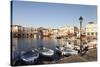 Old Venetian Harbour, Rethymno (Rethymnon), Crete, Greek Islands, Greece, Europe-Markus Lange-Stretched Canvas