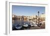 Old Venetian Harbour, Rethymno (Rethymnon), Crete, Greek Islands, Greece, Europe-Markus Lange-Framed Premium Photographic Print