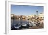 Old Venetian Harbour, Rethymno (Rethymnon), Crete, Greek Islands, Greece, Europe-Markus Lange-Framed Photographic Print