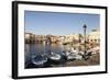 Old Venetian Harbour, Rethymno (Rethymnon), Crete, Greek Islands, Greece, Europe-Markus Lange-Framed Photographic Print