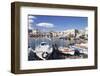 Old Venetian Harbour, Rethymno (Rethymnon), Crete, Greek Islands, Greece, Europe-Markus Lange-Framed Photographic Print