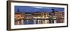 Old Venetian Harbour, Taverns on Seaside, Rethymno, Rethymnon, Crete, Greek Islands, Greece, Europe-Markus Lange-Framed Photographic Print