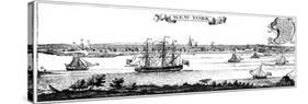 Old View of New York, 1730-null-Stretched Canvas
