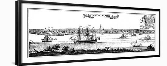 Old View of New York, 1730-null-Framed Giclee Print