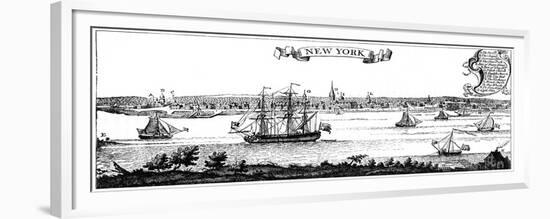 Old View of New York, 1730-null-Framed Giclee Print