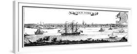 Old View of New York, 1730-null-Framed Giclee Print