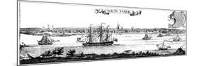 Old View of New York, 1730-null-Mounted Giclee Print