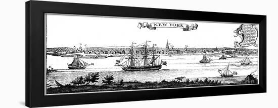 Old View of New York, 1730-null-Framed Giclee Print