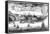 Old View of Quebec, 1730-null-Framed Stretched Canvas