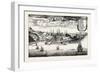 Old View of Quebec, from Popple' S American Atlas, 1730, Canada, 1870S-null-Framed Giclee Print